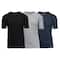 Galaxy by Harvic Men's Short Sleeve V-Neck T-Shirt 3 Pack